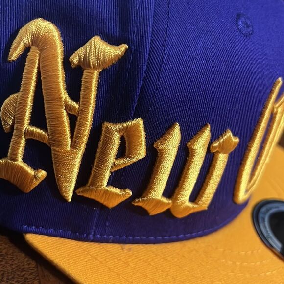 🔥🏀 NEW ORLEANS EMBROIDERED SNAPBACK FLAT BILL HAT - BRAND NEW! - Picture 5 of 12